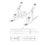 Aisens Soporte de Sobremesa Ajustable para Portátil y Tablet, Plata